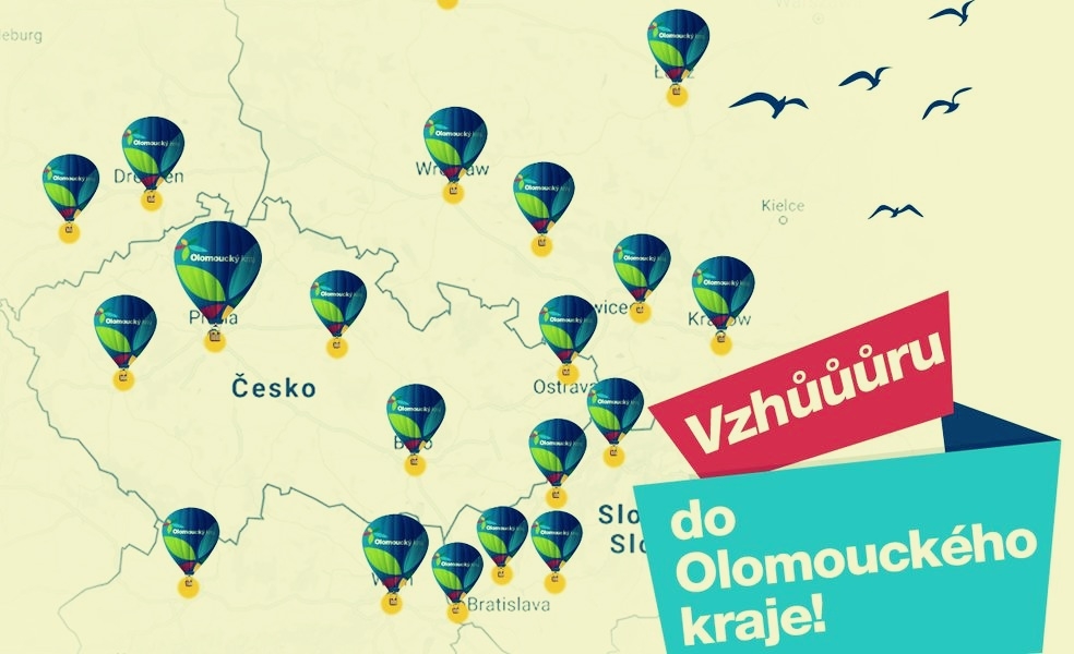 zastávky Roadshow Vzhůru do Olomouckého kraje zdroj: Olk