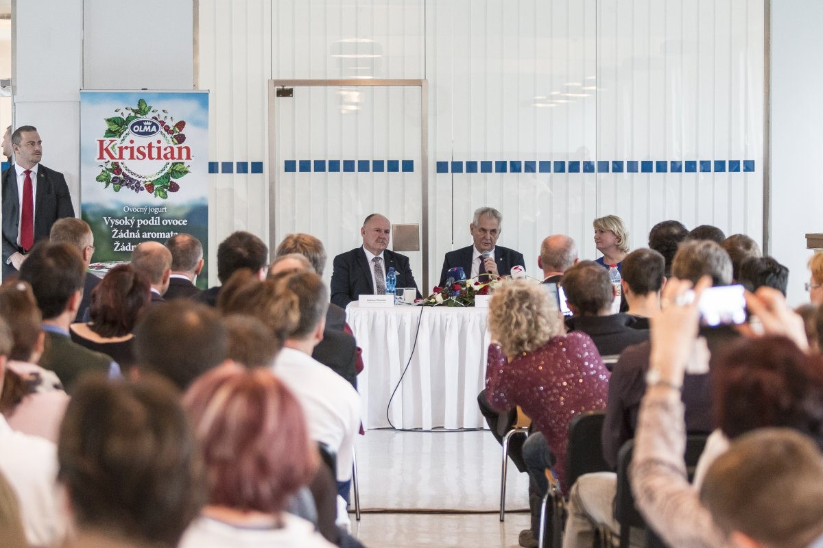 Prezident Miloš Zeman v Olomouckém kraji zdroj foto: OLK