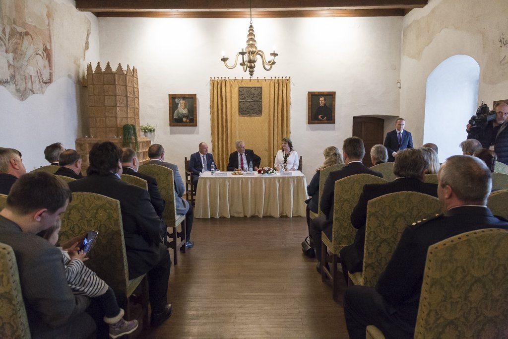 Prezident Miloš Zeman v Olomouckém kraji zdroj foto: OLK