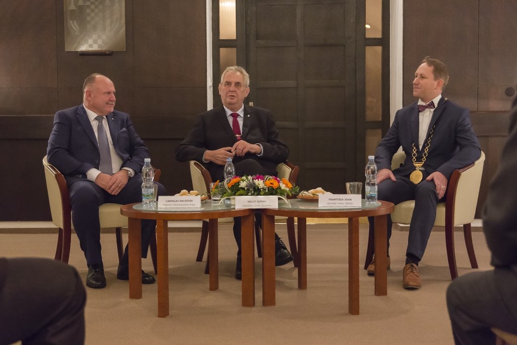 Prezident Miloš Zeman v Olomouckém kraji zdroj foto: OLK