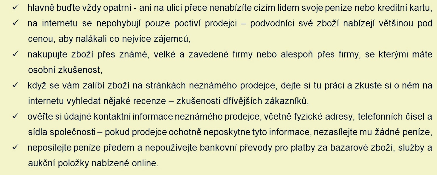 policie doporučuje zdroj: PČR