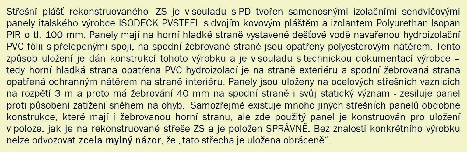 Šumperk - rekonstrukce ZS - stanovisko Ing. Vágnera, který prováděl stavební dozor zdroj: mus - PMŠ