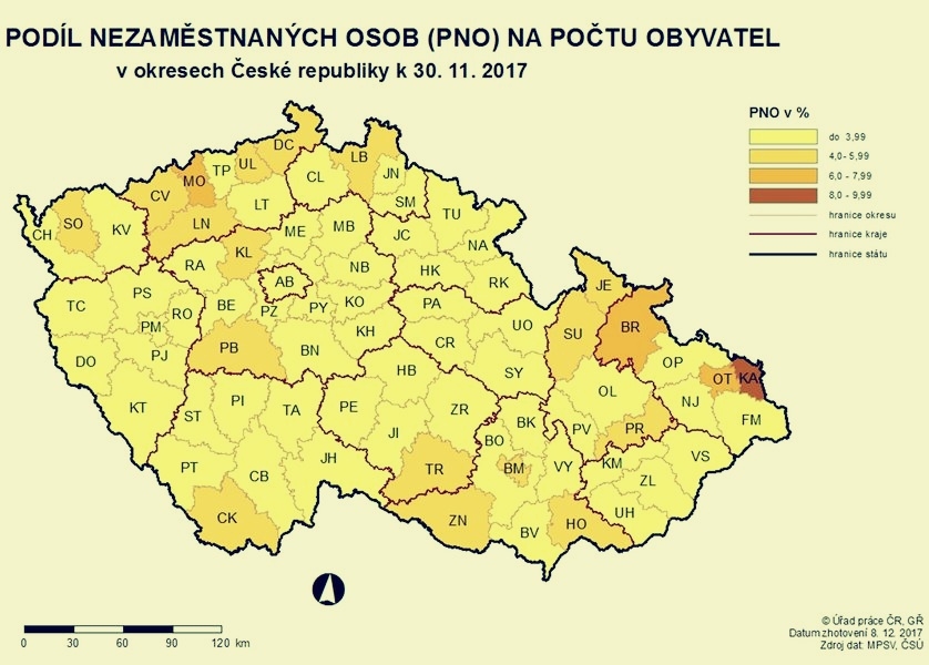 mapa zdroj: ÚP ČR