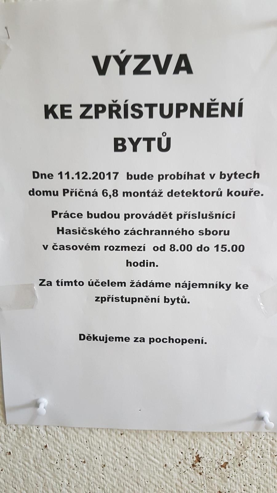 Hasiči letos do bytů v Olomouci nainstalovali 268 detektorů zdroj foto: HZS Olk