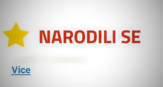 NARODILI SE označen&iacute; společensk&eacute; rubriky