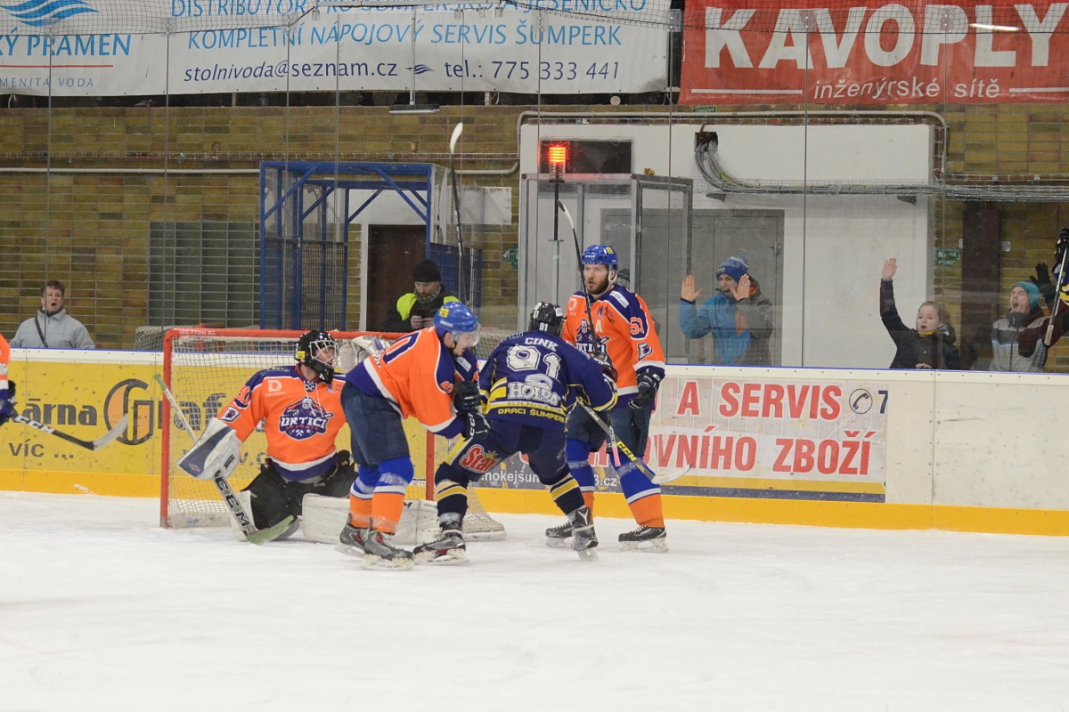 Šumperk vs Hodonín zdroj foto: Věra Václavková - Draci Šumperk