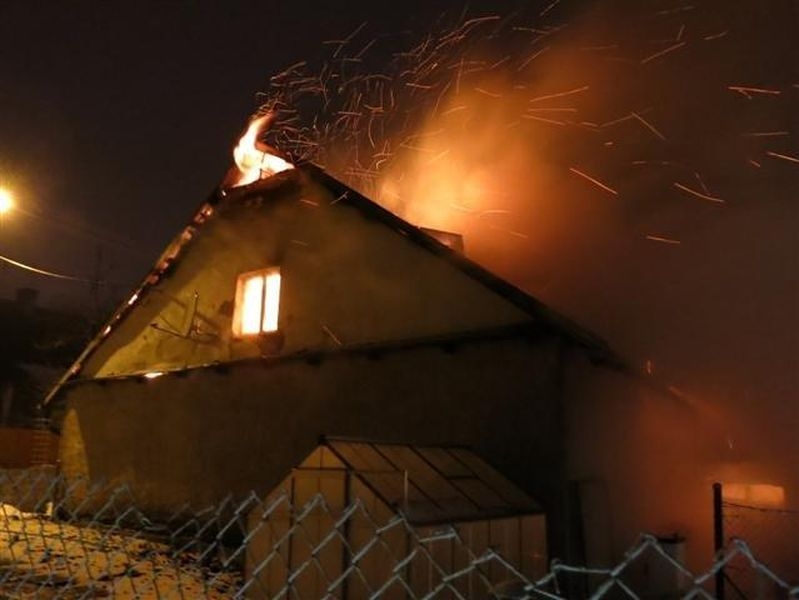 Požár rodinného domu v Jívové