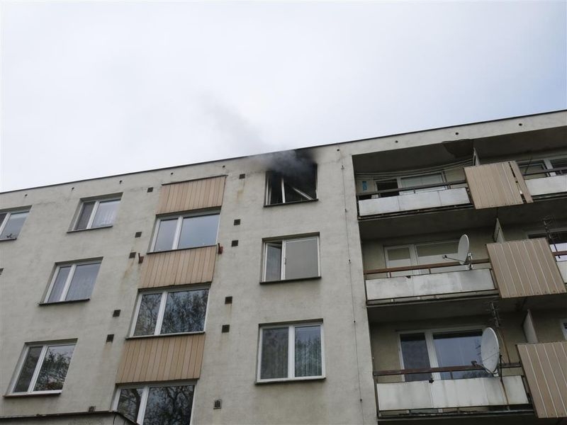 Požár bytu v Olomouci