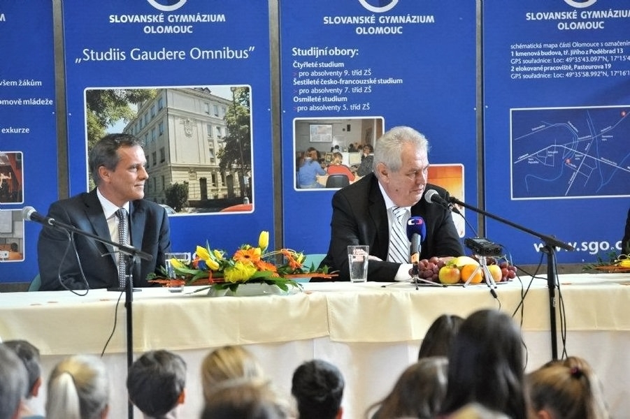 Prezident Miloš Zeman na návštěvě v Olomouckém kraji zdroj foto:Ol.k.