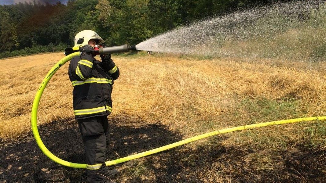 likvidace požáru na Olomoucku