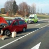 Vážná dopravní nehoda dvou osobních vozidel u Zábřehu