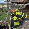 Restaurátora zraněného bleskem zachránili hasiči z věže zámku