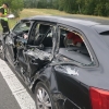 Boční střet osobního a nákladního auta u Mohelnice