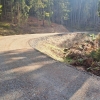Nový povrch lesní cesty nad Hrabenovem